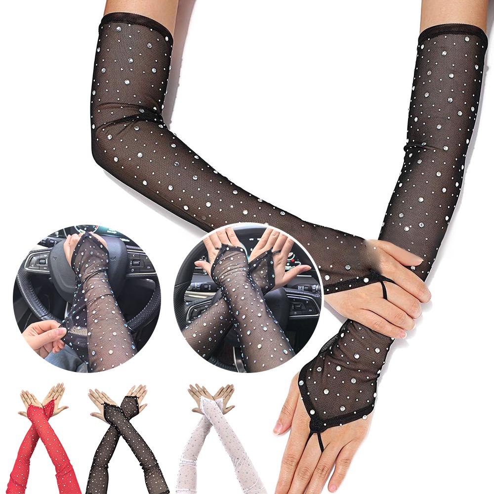 1 par de guantes de malla bril - Fingerless Glove Knit reseña y precio