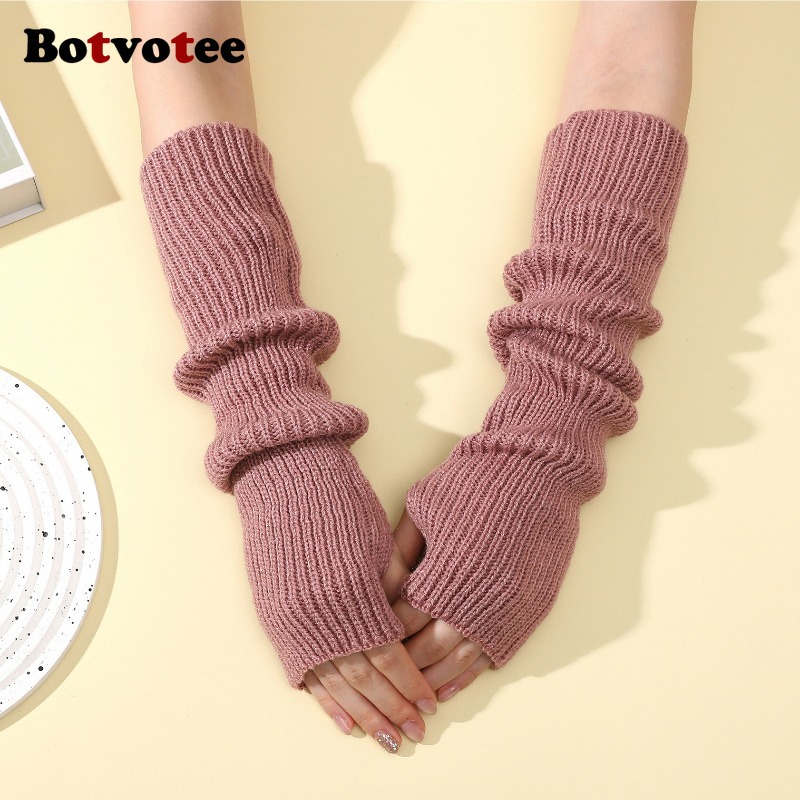 Botvotee Accesorios Y2k, Guant - Fingerless Glove Knit reseña y precio