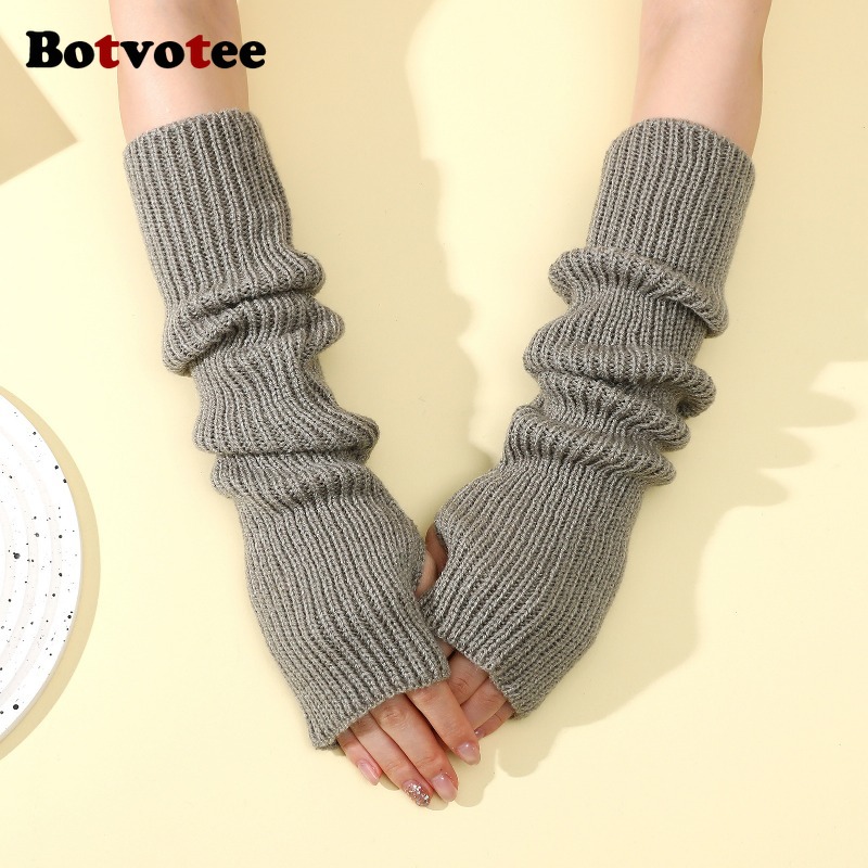 Botvotee Accesorios Y2k, Guant - Fingerless Glove Knit reseña y precio